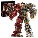 Mesiondy Titan-Class Heavy Armor Mech Building Kit – 2600+ PCS Premium Brick System | Semi-Mechanical Deconstructed Collectible | Light-Up Eye Effects