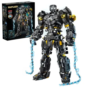 Mesiondy Obsidian Enforcer Mech Building Kit – 2362 PCS Premium Brick System | Energy Whip Effects | Light-Up Reactor Details